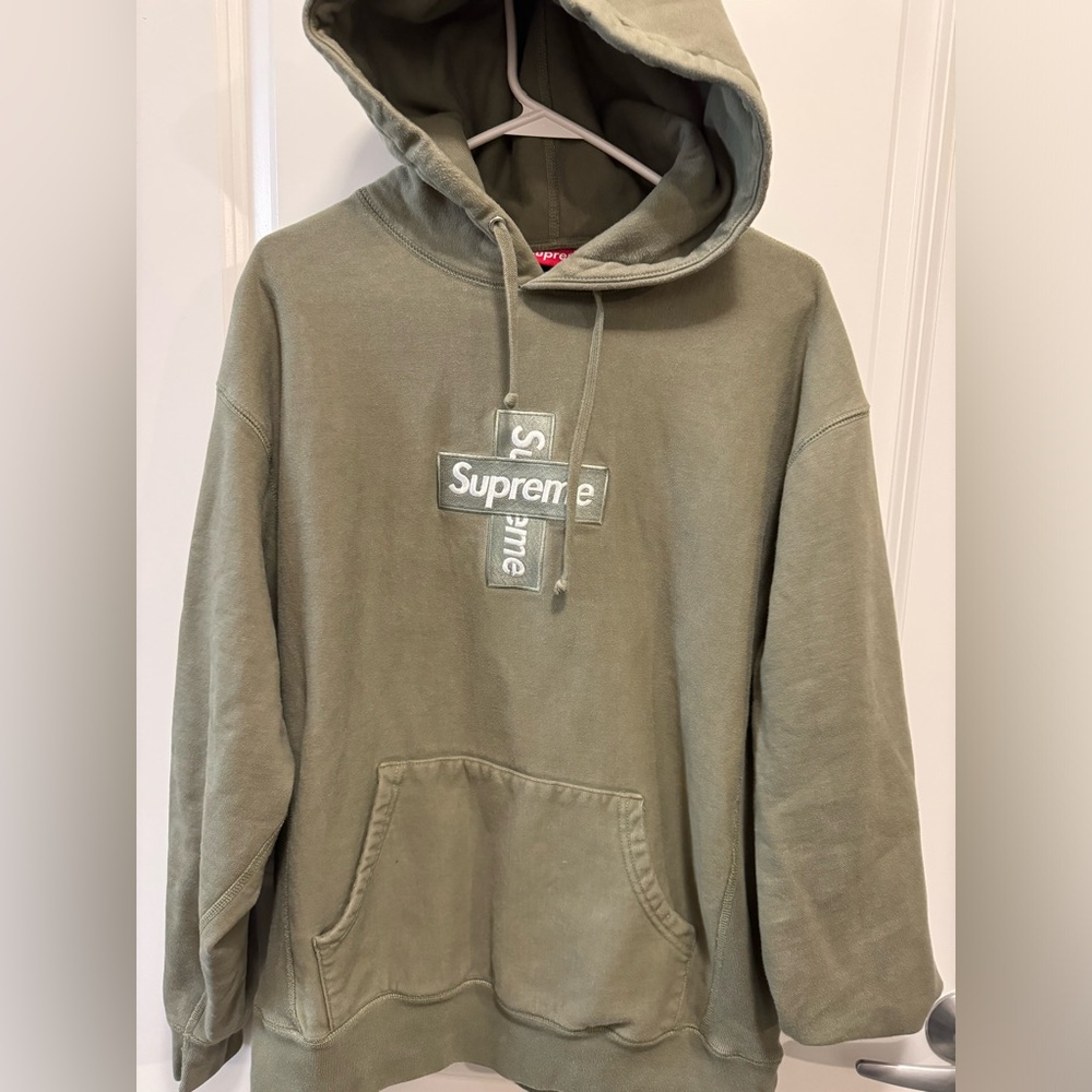 Supreme cross hoodie